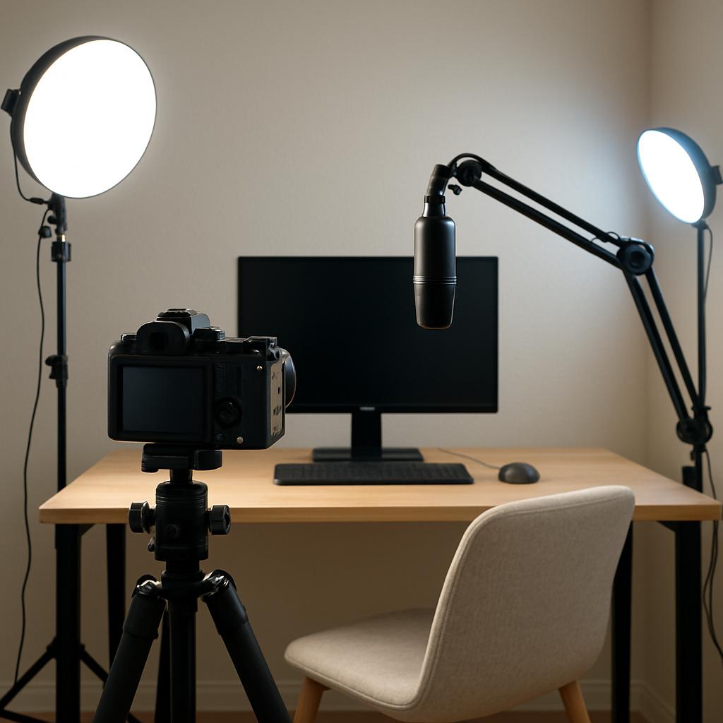 How to Set Up a Camera for Desk Videos