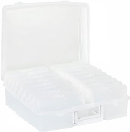 novelinks Photo Storage Boxes with Handle, Photo Organizers and Storage | 1Pack Clear, Photo Albums 4x6 Pictures, Photo Cases, Classroom Organization, Index Card Box, Photo Card Holder, Seed Storage - Image 8