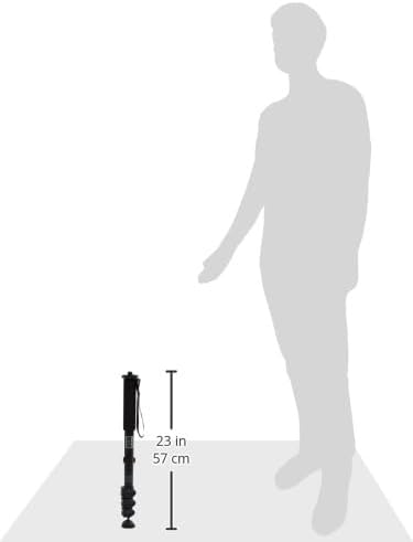 Benro Adventure Aluminum Series 3 Monopod, 4 Section, Flip Lock, 62.8" Maximum Height, 35.3 lb. Capacity- Black (MAD38A) - Image 2