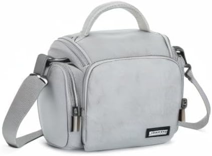 G-raphy Camera Bag Case DSLR SLR Crossbody Sling Photography Bags for Nikon Canon Sony DSLR SLR Mirrorless with Removal Straps(Parma Grey) - Image 8