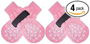 EXPAWLORER Anti Slip Dog Socks to Prevent Licking Paws, Dog Shoes for Hot Pavement, Dog Booties for Small Medium Large Senior Dogs, Traction Control Boots & Paw Protectors for Hardwood Floors by EXPAWLORER