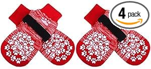 EXPAWLORER Anti Slip Dog Socks to Prevent Licking Paws, Dog Shoes for Hot Pavement, Dog Booties for Small Medium Large Senior Dogs, Traction Control Boots & Paw Protectors for Hardwood Floors by EXPAWLORER