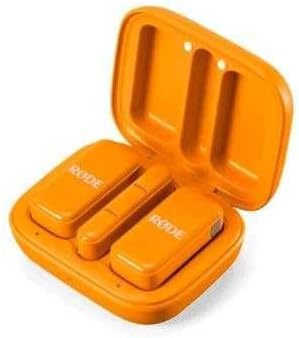RØDE Wireless Micro - Compact Wireless Microphone, Two Mics with Charge Case for Smartphone Content Creation - USB-C, Orange | Two Mics with Charge Case for Smartphone Content Creation, USB-C, Orange - Image 7