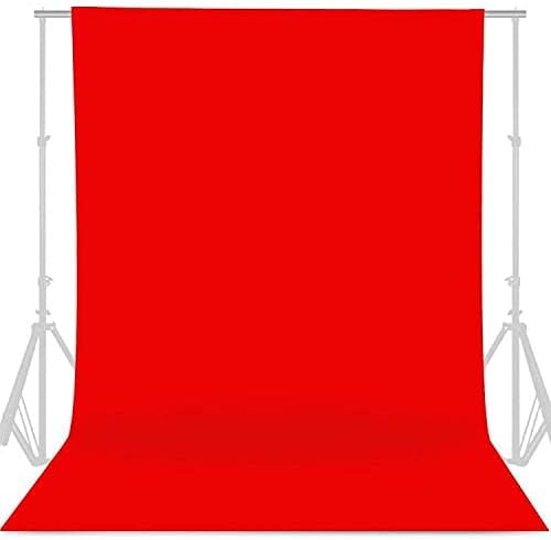 GFCC 6FT x 10FT Red Polyester Backdrop Curtain for Wedding Party Banquet,Fabric Backdrop | Versatile Screen for Studio, Video Recording, Portrait, Parties, Non-Reflective, Polyester, Easy Hang, High Density - Image 2