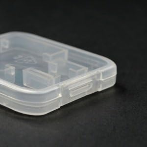 eTECH Collection 200 Pack of Clear Plastic SD/SDHC/SDXC/MicroSD/MicroSDHC/MicroSDXC Memory Card Case Holder for SanDisk/Kingston/Transcend/Samsung (Case Only, Memory Card Not Included) - Image 2
