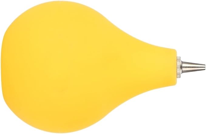 Rubber Air Blower for Camera Lens Cleaning Dust Pump Tool with Metal Valve Portable Filter Watch Cleaning Kit(Yellow) - Image 4