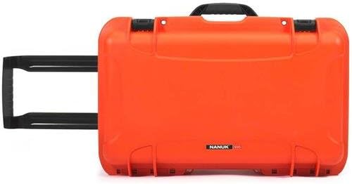 NANUK 935 Hard Case with Cubed Foam for Camera & Lenses – Waterproof Protective Equipment Case with Wheels, 22” x 14” x 9” – Dustproof and Impact Resistant, Carry-On Approved for Most Airlines–Orange - Image 4