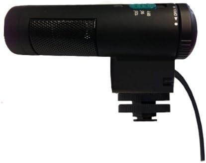 Stereo Shotgun Microphone with Windscreen for Nikon COOLPIX P1000 by DigitalNc