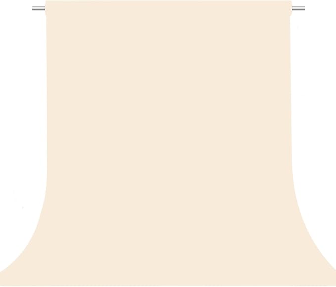 Cream Photography Backdrop for Photoshoot, Fabric 10x20ft | Versatile Studio Photo Backgrounds, Non Reflective, Easy to Use, for Portraits, Product, Party, Video Creation by TERSUM