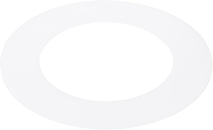 PATIKIL 3" ID 4.7" OD Plastic Trim Ring, Ceiling Light Goof Rings Matte Circular Light Cover Lighting Fixture for Ceiling Wall Recessed Can Downlights, Translucent Matte White by PATIKIL