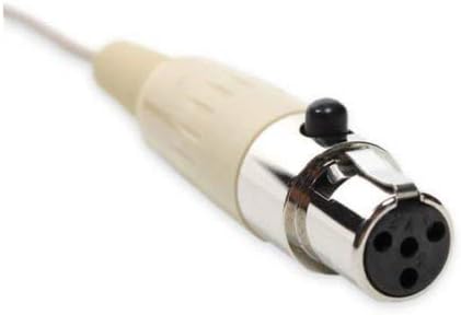 Beige Lavalier Lapel Mic with 4 pin mini XLR TA4F for Shure wireless - Image 5