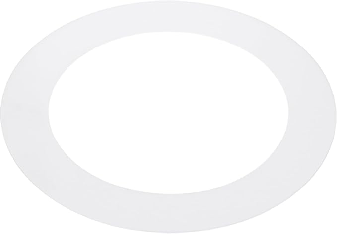 PATIKIL 5.9" ID 8.1" OD Plastic Trim Ring, Ceiling Light Goof Rings Matte Circular Light Cover Lighting Fixture for Ceiling Wall Recessed Can Downlights, Translucent Matte White by PATIKIL