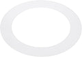 PATIKIL 4.5" ID 6.3" OD Plastic Trim Ring, Ceiling Light Goof Rings Matte Circular Light Cover Lighting Fixture for Ceiling Wall Recessed Can Downlights, Translucent Matte White by PATIKIL