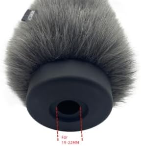 Microphone Wind Muff Pop Filter For Sennheir MKE600 Shotgun Microphone Cover windscreen Deadcat For Rode Ntg4 NTG5 shield Headset microphone windscreen For Sony Ecm-XM1 ECM673 674 ECM NV1 (gray) - Image 4