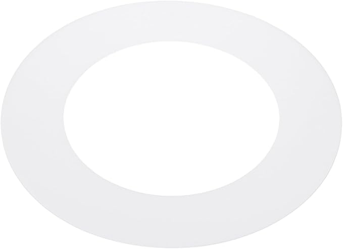 PATIKIL 5" ID 7.5" OD Plastic Trim Ring, Ceiling Light Goof Rings Matte Circular Light Cover Lighting Fixture for Ceiling Wall Recessed Can Downlights, Translucent Matte White by PATIKIL