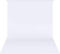 Hemmotop White Photo Backdrop Background 10x8ft | Polyester, Drapes Well, Rod Pocket for Easy Hanging, for Family Photoshoot, Wedding, Birthday, Graduation, Baby Shower by Hemmotop