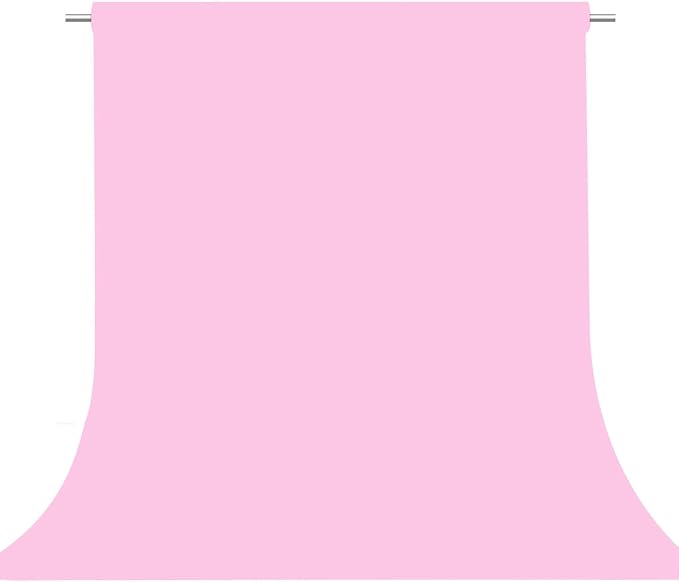 Pink Photography Backdrop for Photoshoot, Fabric 5x7ft | Versatile Studio Photo Backgrounds, Non Reflective, Easy to Use, for Portraits, Product, Party, Video Creation by TERSUM