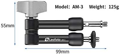 Leofoto AM-3 Magic Versa Arm Multi-Purpose Tripod Accessory Mount 1/4" Ideal for Smartphone etc - Image 3