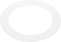 PATIKIL 3.6" ID 5" OD Plastic Trim Ring, Ceiling Light Goof Rings Matte Circular Light Cover Lighting Fixture for Ceiling Wall Recessed Can Downlights, Translucent Matte White by PATIKIL