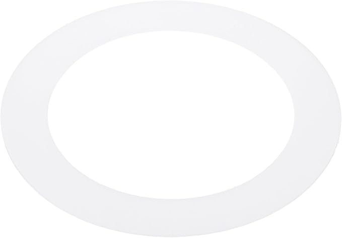 PATIKIL 3.6" ID 5" OD Plastic Trim Ring, Ceiling Light Goof Rings Matte Circular Light Cover Lighting Fixture for Ceiling Wall Recessed Can Downlights, Translucent Matte White by PATIKIL