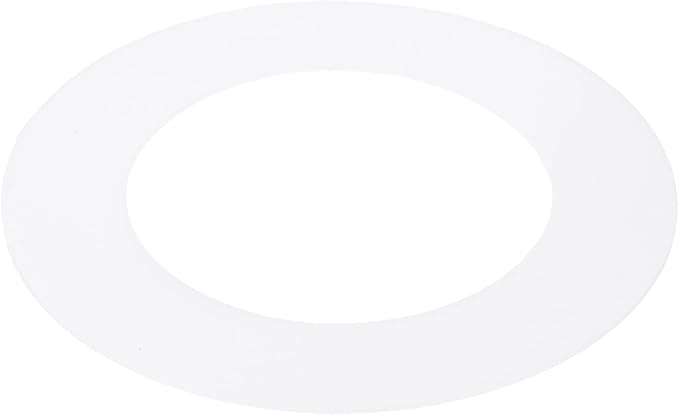 PATIKIL 2.8" ID 4.5" OD Plastic Trim Ring, Ceiling Light Goof Rings Matte Circular Light Cover Lighting Fixture for Ceiling Wall Recessed Can Downlights, Translucent Matte White by PATIKIL