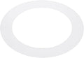 PATIKIL 6.3" ID 8.7" OD Plastic Trim Ring, Ceiling Light Goof Rings Matte Circular Light Cover Lighting Fixture for Ceiling Wall Recessed Can Downlights, Translucent Matte White by PATIKIL