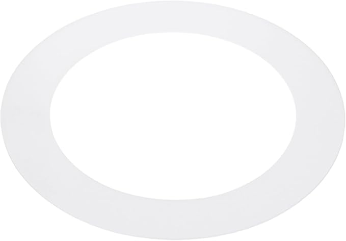 PATIKIL 6.3" ID 8.7" OD Plastic Trim Ring, Ceiling Light Goof Rings Matte Circular Light Cover Lighting Fixture for Ceiling Wall Recessed Can Downlights, Translucent Matte White by PATIKIL