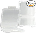 eTECH 10 Pack of Clear Plastic CF/Compact Flash Memory Card Case Holder Compatible with SanDisk/Kingston/Samsung (Case Only, Memory Card Not Included) by Unknown