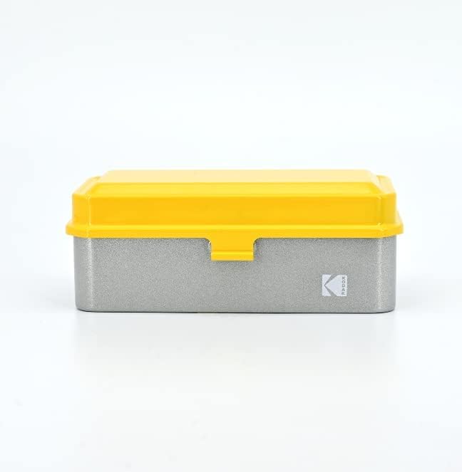 KODAK 120/135 Film Case - for 8 Rolls of 120 Films / 10 Rolls of 35mm Films - Retro Steel Case to Sort & Safeguard Film (Yellow) (Film is not Included) - Image 4