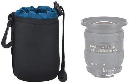 Small Neoprene Soft Lens Pouch for Nikon AF-S Nikkor 35mm f/1.8G DX Lens, Nikon AF-S Nikkor 50mm f/1.8G Lens Zoom-Nikkor Lens & More - Image 2