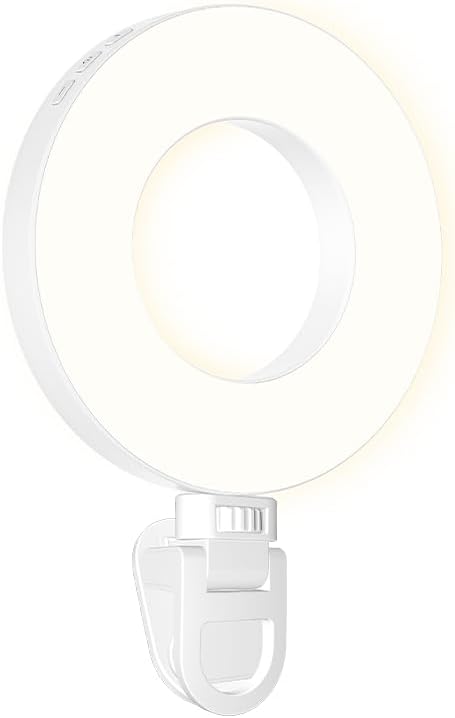 Selfie One Pro - Ring Light for Phone, iPhone, Android or Laptop | 3 Adjustable Light Modes | Rechargeable Batteries | Removeable Clip | Perfect for Beauty, Influencers, Creators by LITTIL