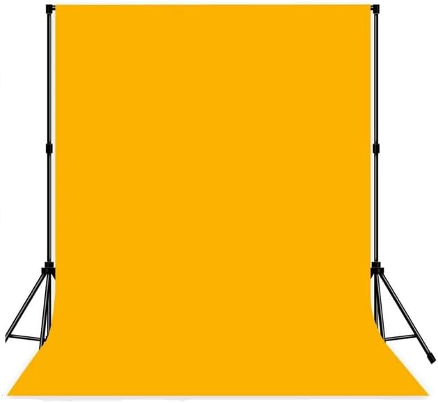 Yellow Photo Backdrop Fabric Professional Photography Background 10x10ft | Seamless Design eliminates Wrinkle Portrait Photography Wedding Dark Theme Decorations by MIZSYE