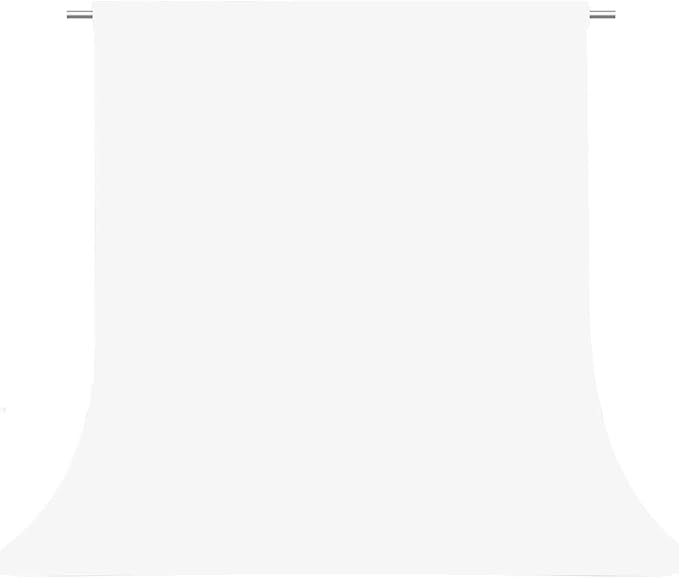 White Photography Backdrop for Photoshoot, Fabric 10x20ft | Versatile Studio Photo Backgrounds, Non Reflective, Easy to Use, for Portraits, Product, Party, Video Creation by TERSUM