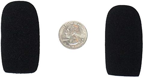 CA555 large microphone windscreens (Foam Microphone Covers) (2-pack) for use with mini-shotgun mics, larger headsets and desktop microphones - Image 5