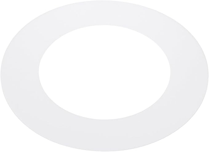 PATIKIL 4.3" ID 6.7" OD Plastic Trim Ring, Ceiling Light Goof Rings Matte Circular Light Cover Lighting Fixture for Ceiling Wall Recessed Can Downlights, Translucent Matte White by PATIKIL