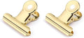 Coideal Small Gold Bull Hinge Clips, 30 Pcs Tiny Metal Binder Paper Clips for Tags Bags, Pictures Photos, Wire Grid Wall Decor, Office and Home Kitchen (Light Gold, 22mm) (Pack of 2) by Coideal