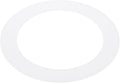PATIKIL 3.8" ID 5.2" OD Plastic Trim Ring, Ceiling Light Goof Rings Matte Circular Light Cover Lighting Fixture for Ceiling Wall Recessed Can Downlights, Translucent Matte White by PATIKIL