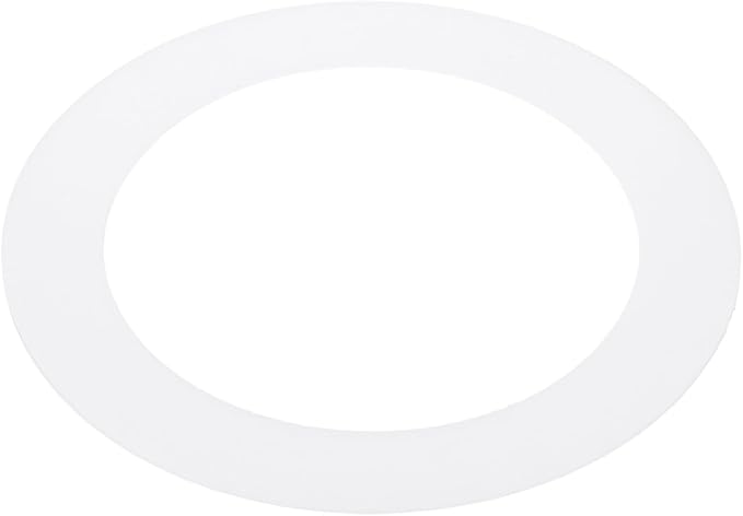 PATIKIL 3.8" ID 5.2" OD Plastic Trim Ring, Ceiling Light Goof Rings Matte Circular Light Cover Lighting Fixture for Ceiling Wall Recessed Can Downlights, Translucent Matte White by PATIKIL