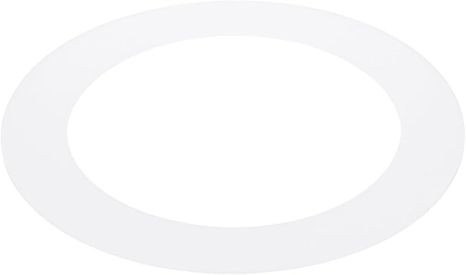 PATIKIL 4" ID 5.5" OD Plastic Trim Ring, Ceiling Light Goof Rings Matte Circular Light Cover Lighting Fixture for Ceiling Wall Recessed Can Downlights, Translucent Matte White by PATIKIL