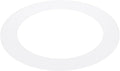 PATIKIL 4" ID 5.5" OD Plastic Trim Ring, Ceiling Light Goof Rings Matte Circular Light Cover Lighting Fixture for Ceiling Wall Recessed Can Downlights, Translucent Matte White by PATIKIL
