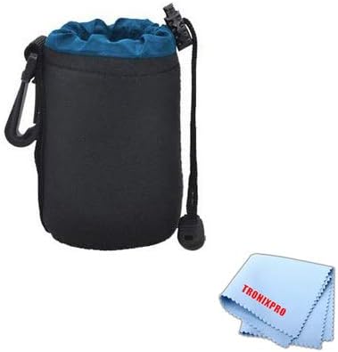 Small Neoprene Soft Lens Pouch for Nikon AF-S Nikkor 35mm f/1.8G DX Lens, Nikon AF-S Nikkor 50mm f/1.8G Lens Zoom-Nikkor Lens & More by Unknown