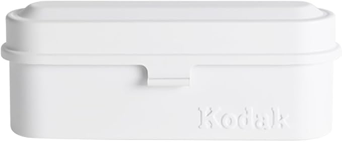 KODAK Film Case - for 5 Rolls of 35mm Films - Compact, Retro Steel Case to Sort and Safeguard Film Rolls (White) (Film is not Included) by Unknown