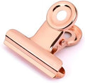 Small Bulldog Clips Rose Gold - Coideal 30 Pcs Mini Metal Binder Bull Clips Hinge Paper Clip Office Clamps for Picture Photos (22mm) by Coideal