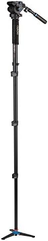 Benro Aluminum 4 Series Flip-Lock Video Monopod Kit w/ 3-Foot Articulating Base and S6 Video Head (A48FDS6) - Image 4