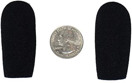 CA945 foam microphone windscreens (microphone covers) (2-pack) for use mini-shotgun mics, larger headsets and desktop microphones - Image 5