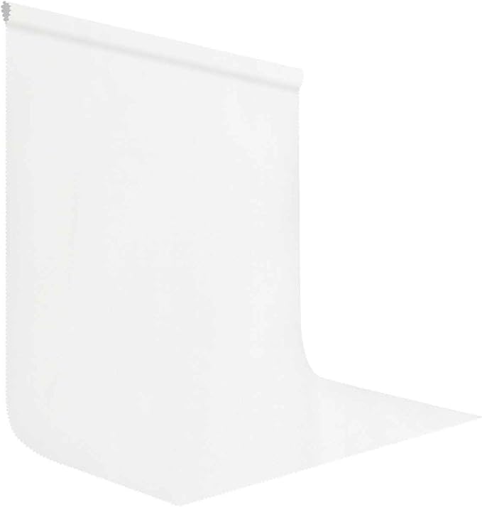 White Photo Backdrop for Photoshoot, Fabric 5x7ft | Polyester Studio Photography Backgrounds, Non Reflective, Easy to Hang, for Portrait Shoot, Product, Party, Video Creation by LYLYCTY