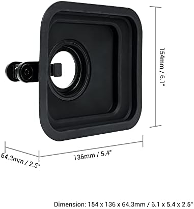 PROfezzion Anti-Reflection/Glare Cell Phone Lens Hood Shade for iPhones | for iPhone 17 16 15 14 13 12 Samsung Google Huawei Phone, Magnetic Clip with 49mm Filter Thread & Silicone Len Hood Included - Image 6