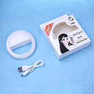 Meifigno Selfie Ring Light, [Rechargeable] with 36 LED Lights, 3-Level Adjustable Brightness Clips On Phone Ring Light Compatible with iPhone 16 15 14 13 12 11 Plus Pro Max iPad Laptop Samsung, White - Image 7