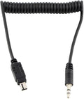 3.5mm to N3 Camera Shutter Release Cable Remote Control Cord for Nikon Z7 | Wired Spring Coiled Remote Control Connect Cord for Nikon Z7 Z7II Z6 Z6II Z5 D750 D780 P1000 D7500 D7200 D5600 & more by Keabroir