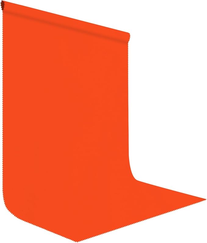 Orange Photography Backdrop for Photoshoot, Fabric 10x20ft | Polyester Studio Photo Backgrounds, Non Reflective, Easy to Hang, for Portrait Shoot, Product, Party Decor, Video Creation by LYLYCTY